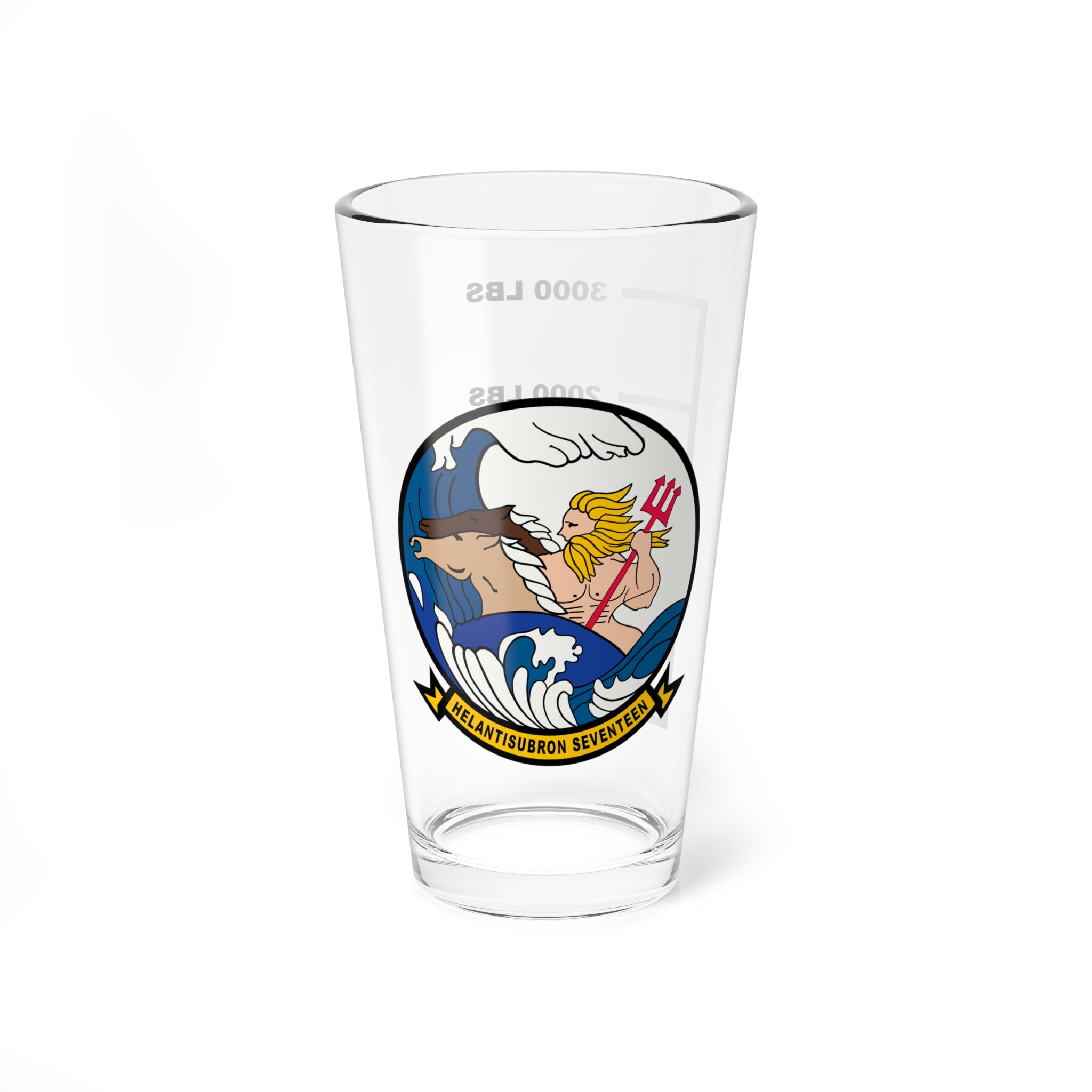 HS-17 "Neptune's Raiders" Fuel Low Pint Glass, Navy Helicopter ASW Squadron Flying the SH-3 Sea King - Shop at Hippy's Goodness