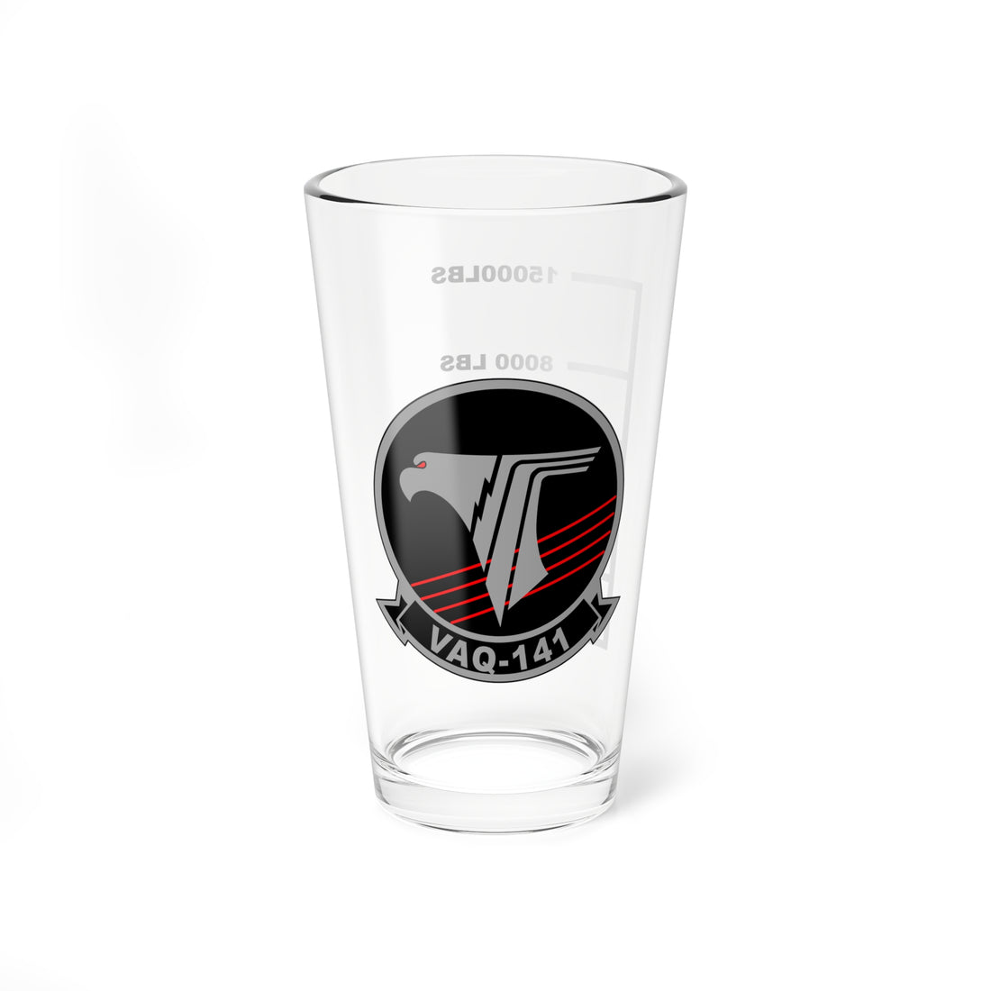 VAQ-141 "Shadowhawks" Fuel Low Pint Glass