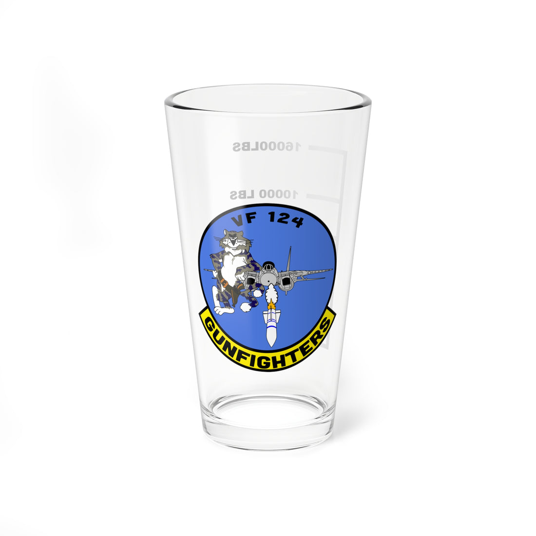 Hippy's Goodness VF-124 Gunfighters Fuel Low Pint Glass