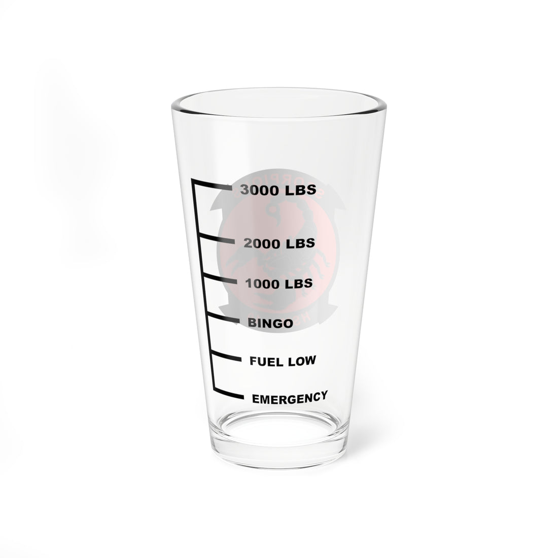 HSM-49 Scorpions Fuel Low Pint Glass