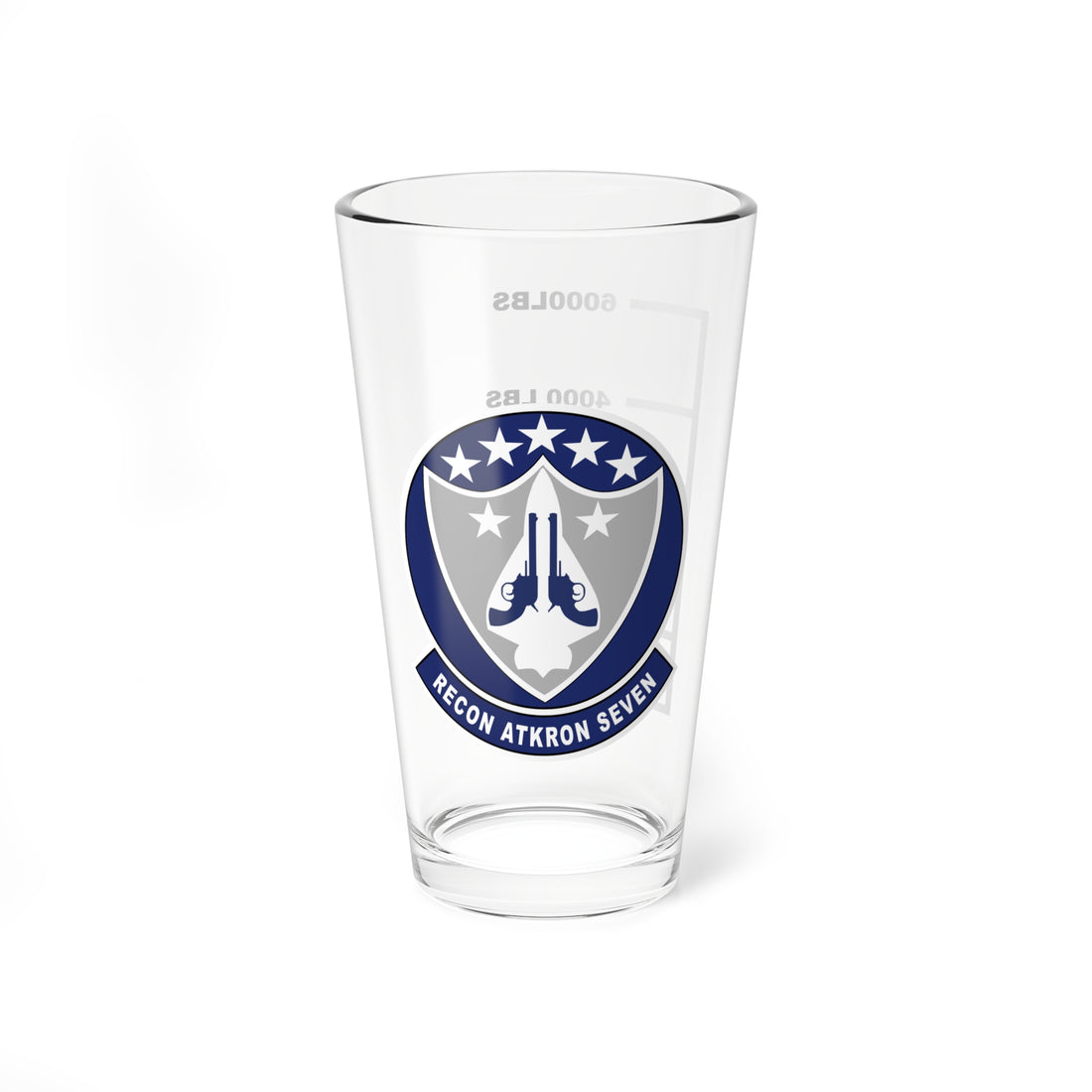RVAH-7 Fuel Low Pint Glass