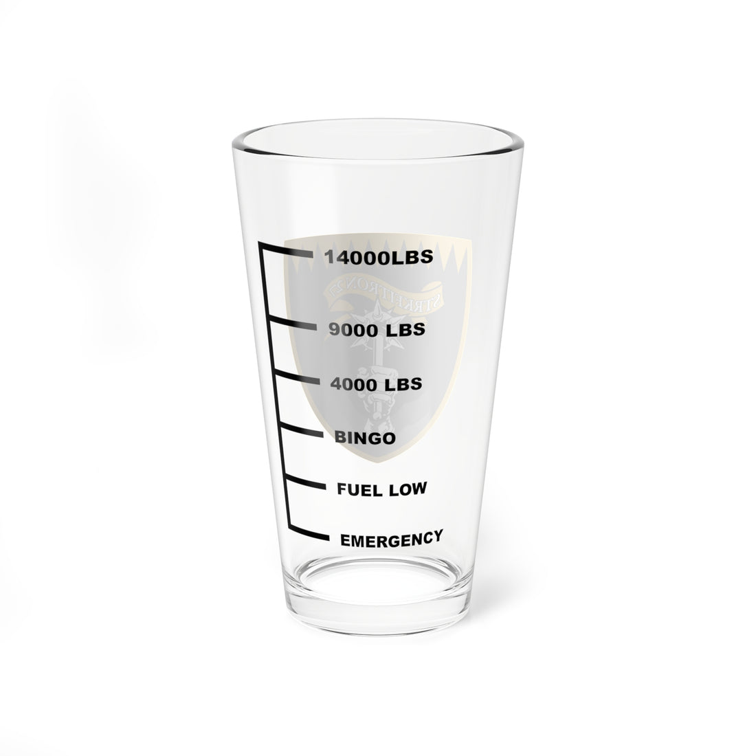 VFA-27 Royal Maces Fuel Low Pint Glass
