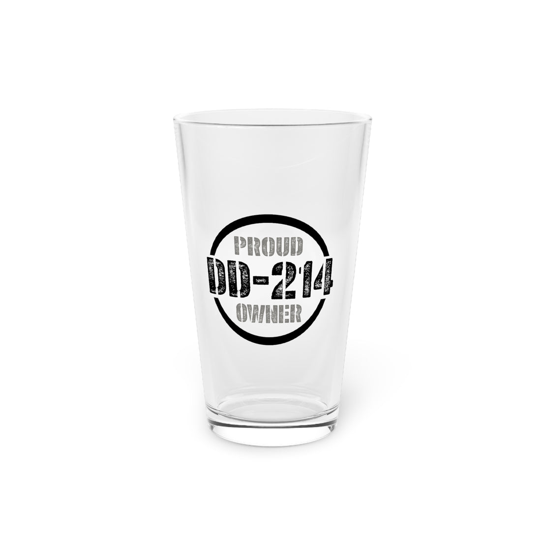 DD-214 Proud Owner Pint Glass 16oz 