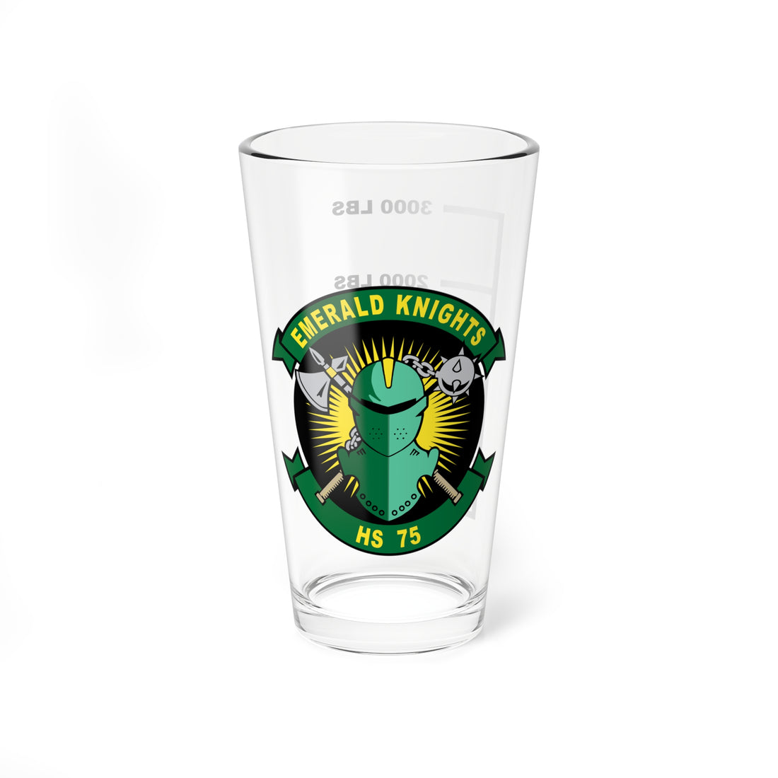 HS-75 Emerald Knights Fuel Low Pint Glass