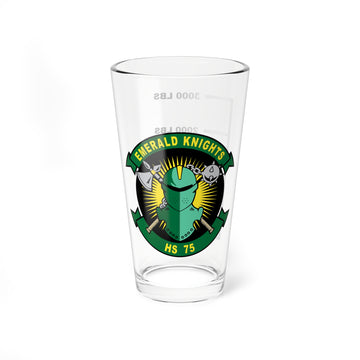 HS-75 Emerald Knights Fuel Low Pint Glass