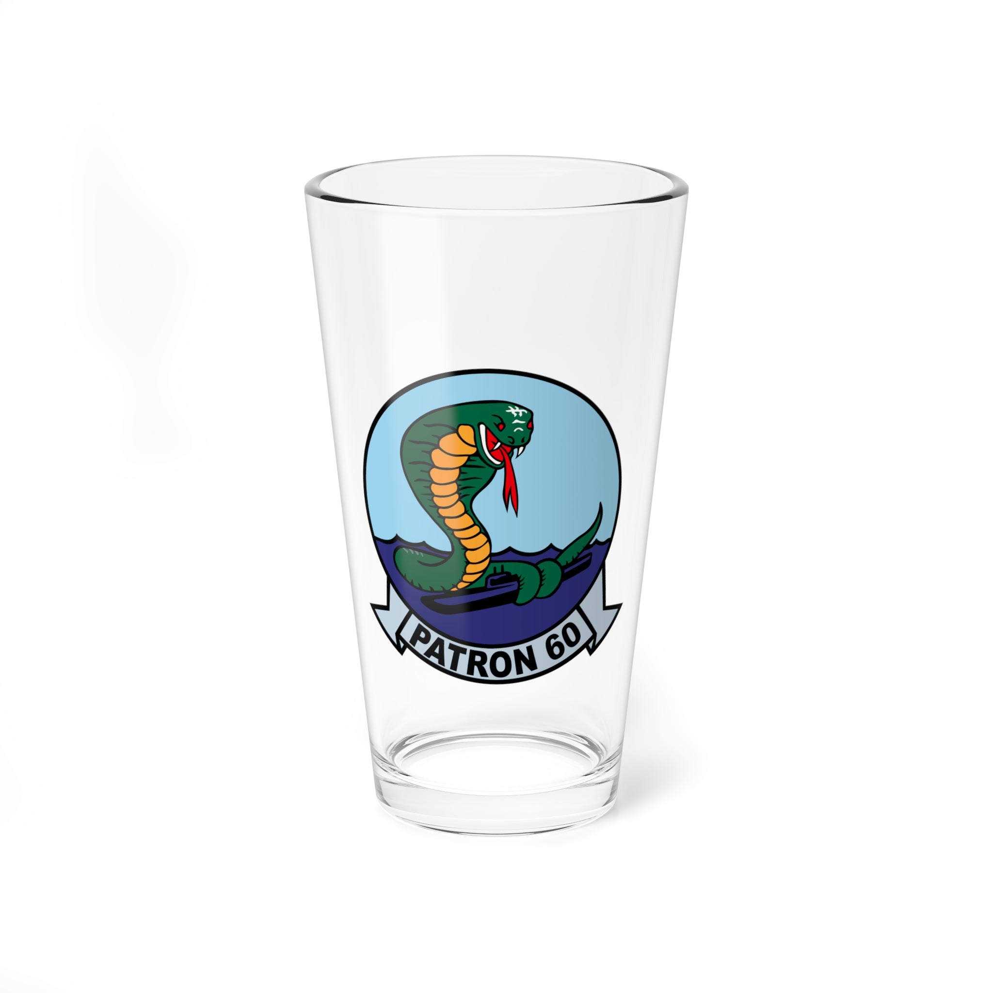 VP-60 Cobras Aircrewman Pint Glass, Navy Maritime Patrol Squadron - Shop at Hippy's Goodness