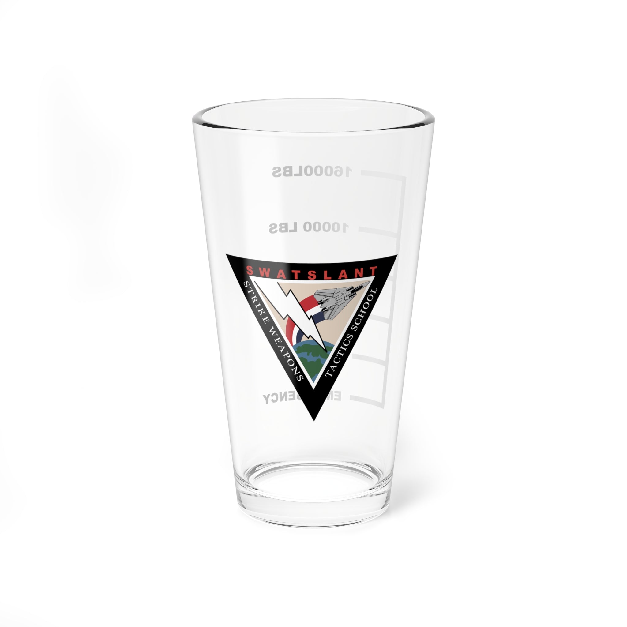 SWATSLANT (F-14)  Fuel Low Pint Glass, Strike Weapons and Tactics School
