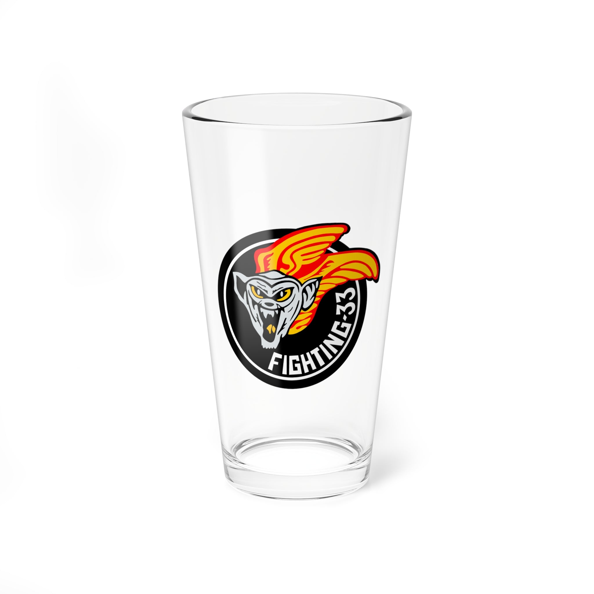 VF-33 "Tarsiers" Pint Glass, Navy Fighter Squadron flying the F-14 Tomcat - Shop at Hippy's Goodness