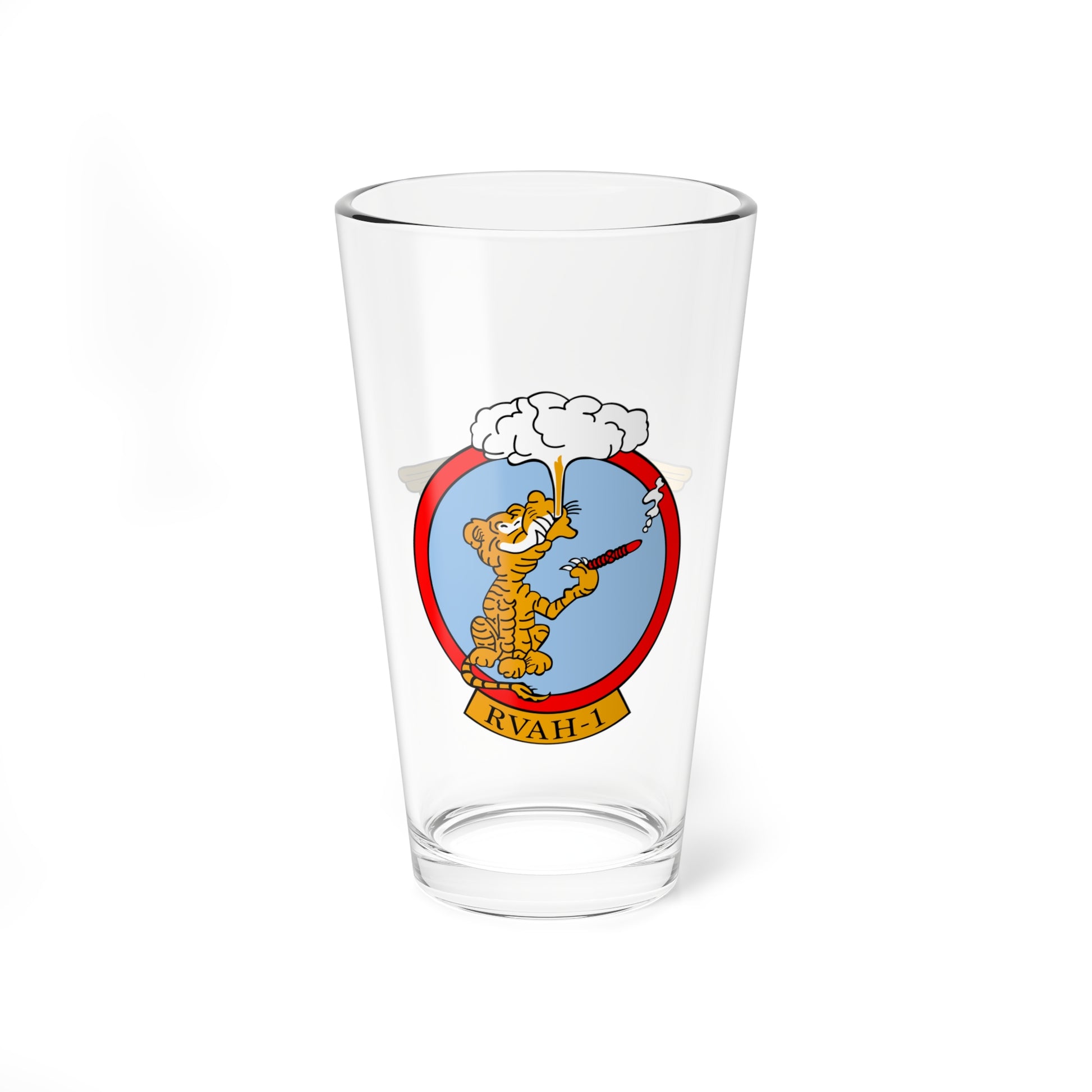 RVAH-1 Smokin Tigers Aviator Pint Glass