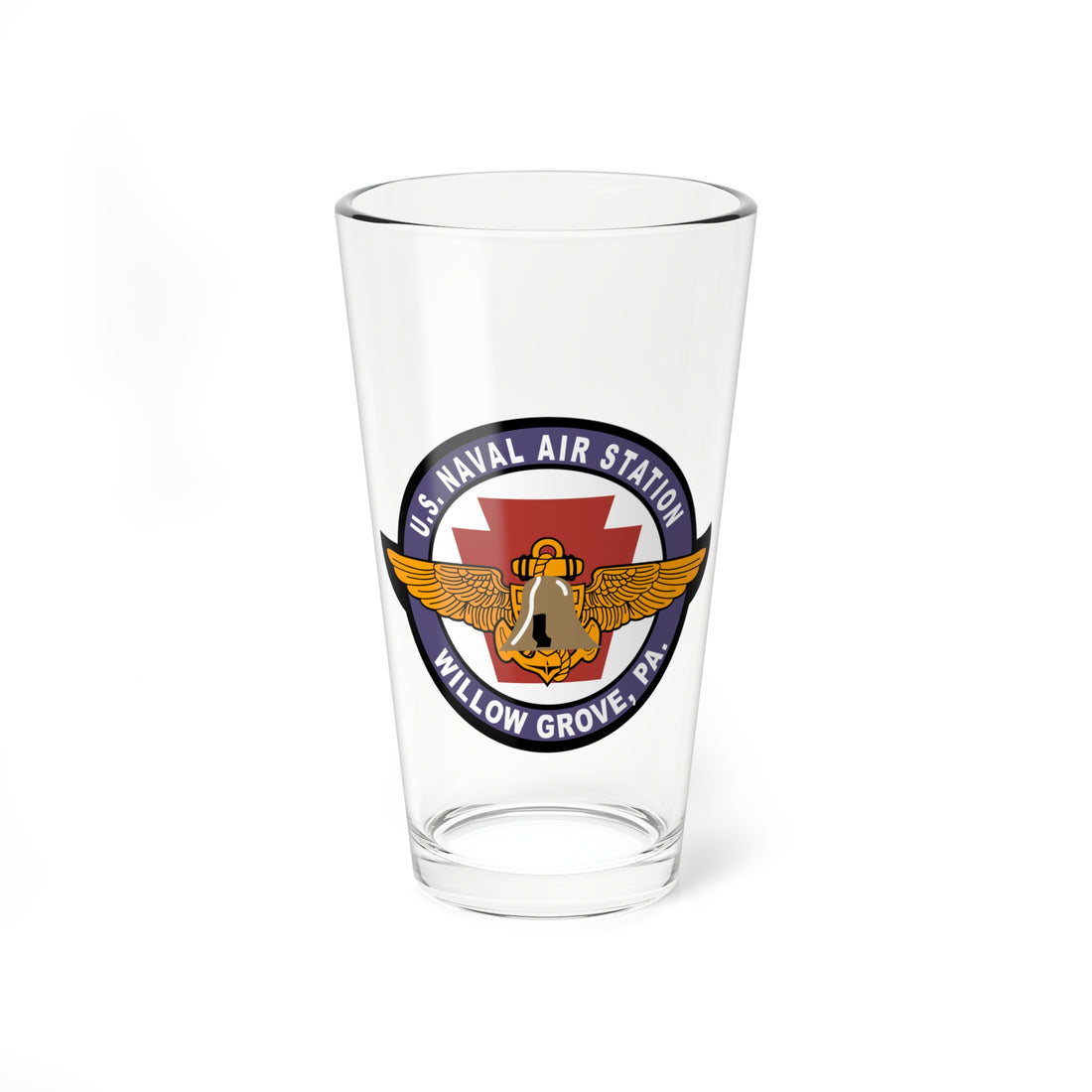 Hippy's Goodness Naval Air Station Willow Grove Pint Glass