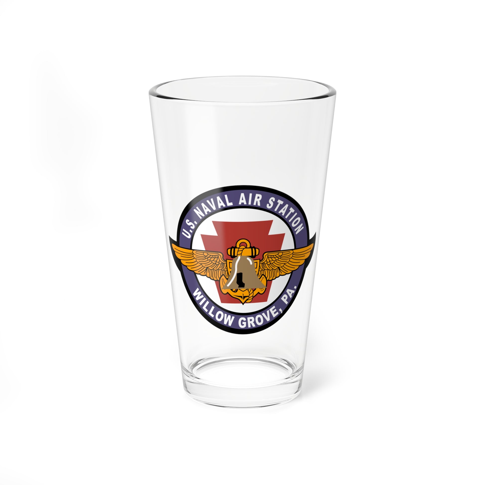 Hippy's Goodness Naval Air Station Willow Grove Pint Glass