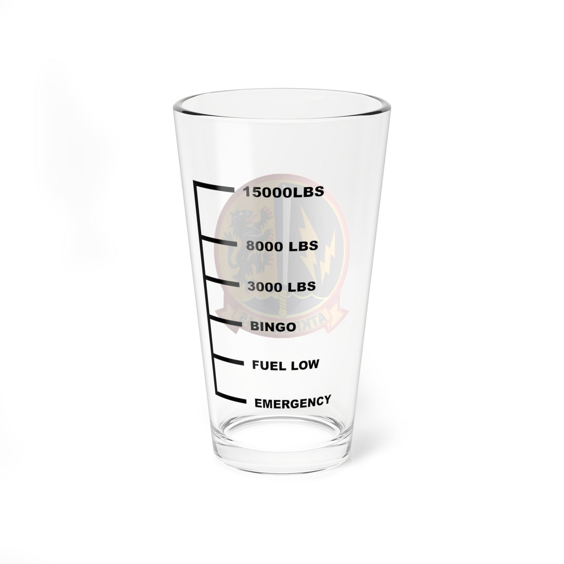 VA-147 "Swordsmen" Fuel Low Pint Glass