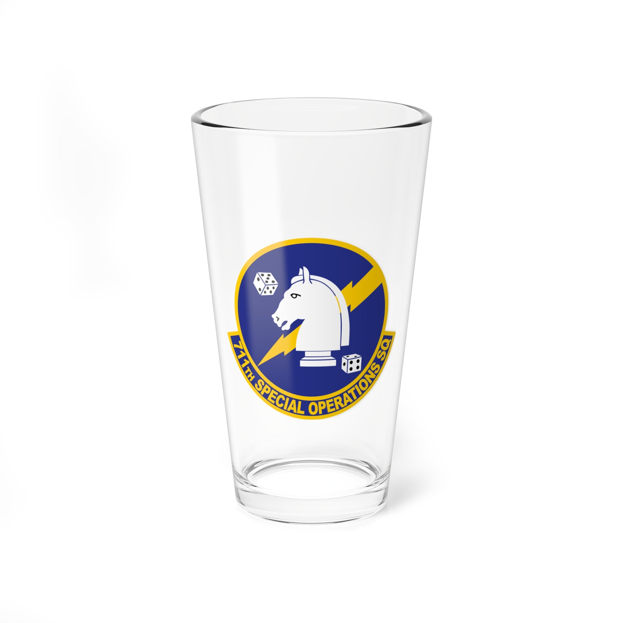 711th SOS Pint Glass, USAF Reserve Special Operations Squadron - Shop at Hippy's Goodnesss