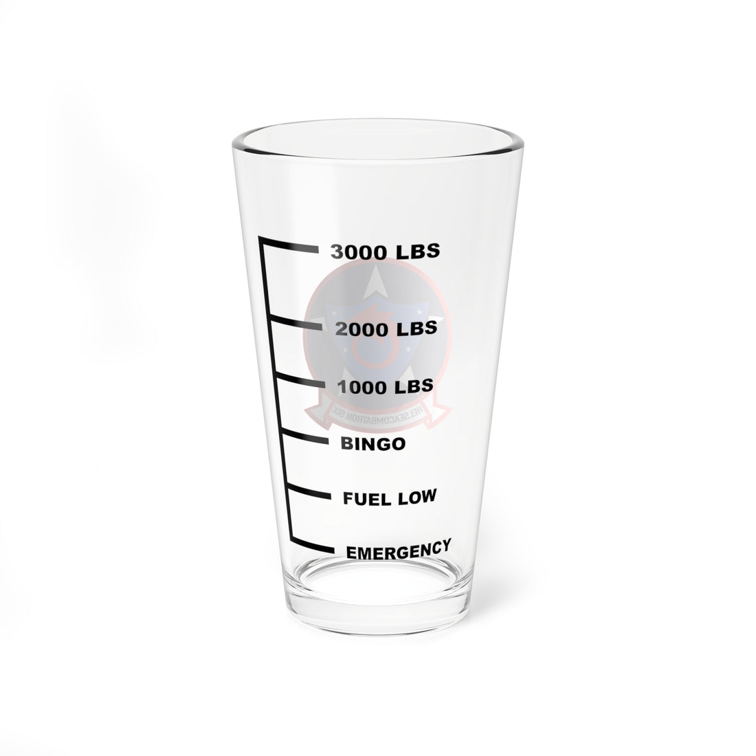 HSC-6 Screamin Indians Fuel Pint Glass 16oz