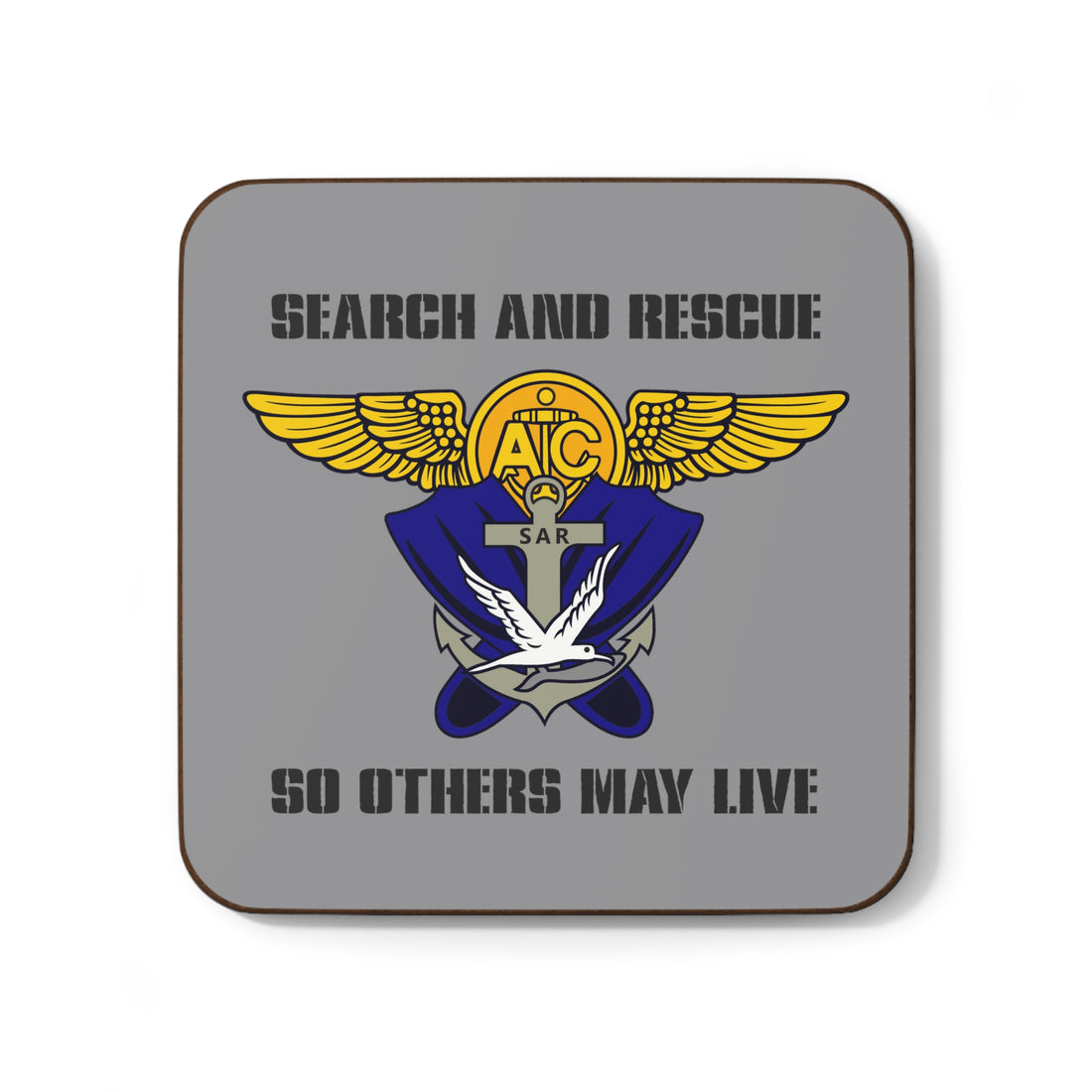 Rescue Swimmer Hardboard Back Coaster 
