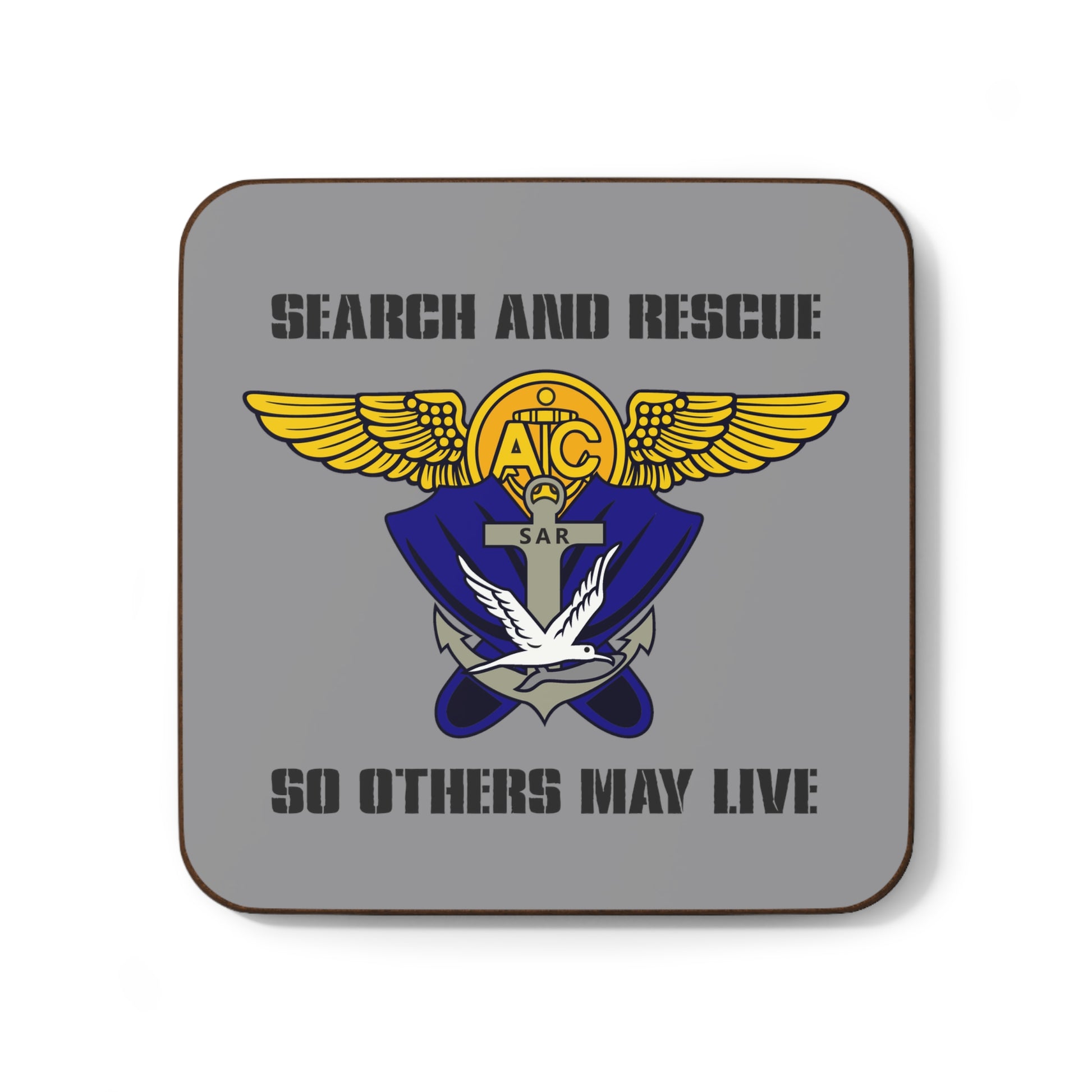 Rescue Swimmer Hardboard Back Coaster 