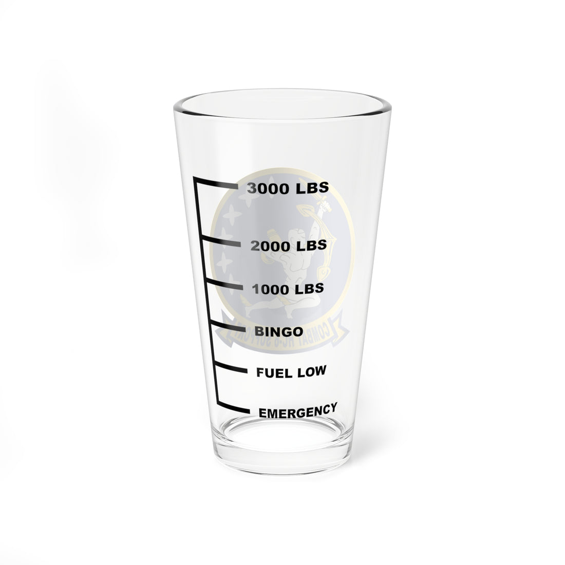 HC-6 Chargers Fuel Low Pint Glass