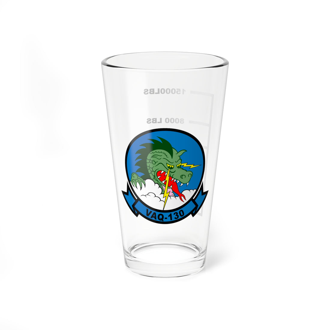 VAQ-130 "Zappers" Fuel Low Pint Glass