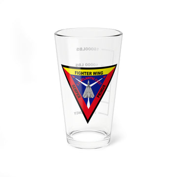 Fighter Wing Atlantic Fuel Low Pint Glass, Navy Carrier Fighter Wing flying the F-14 Tomcat