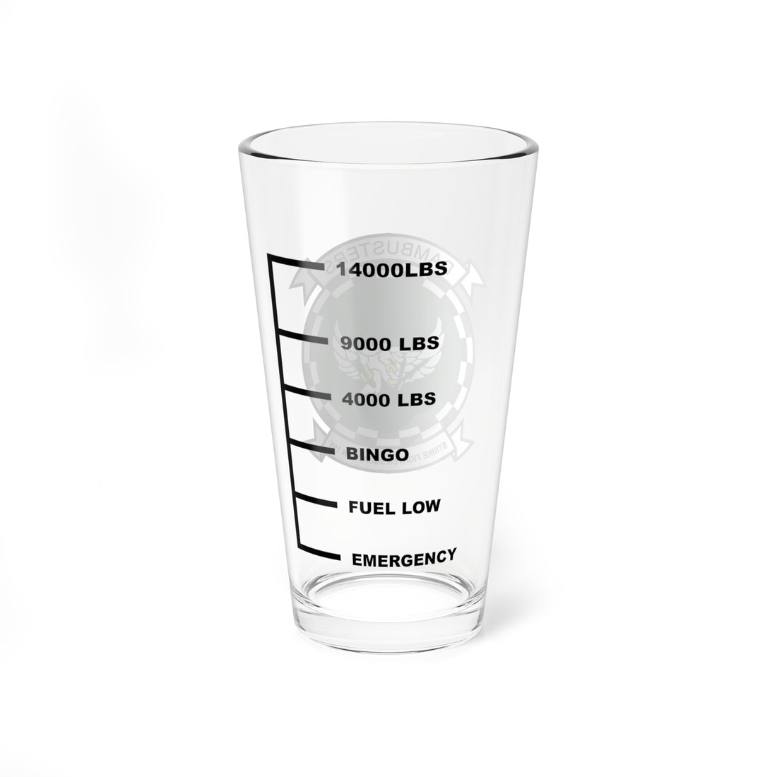VFA-195 "Dambusters" Fuel Low Pint Glass