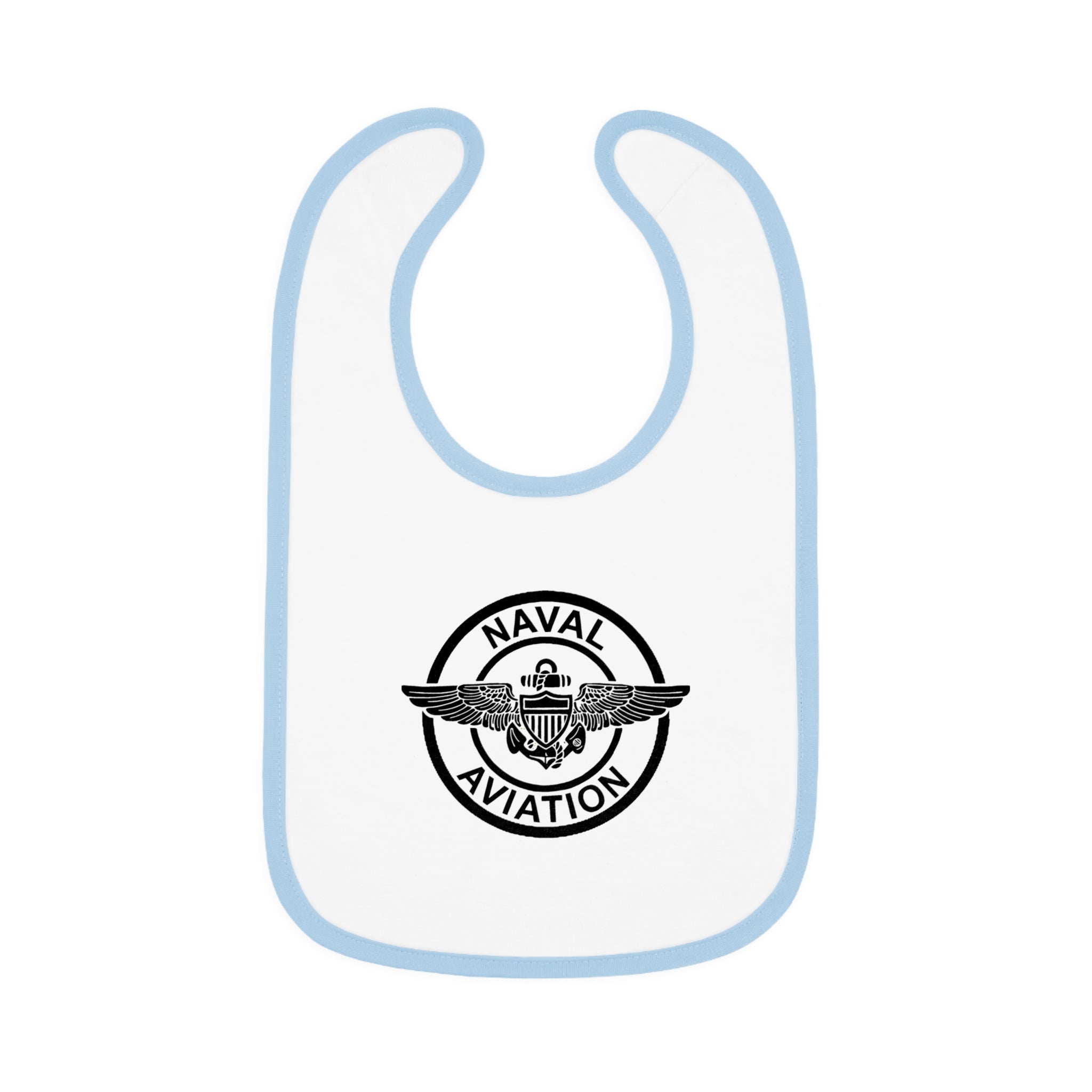 Naval Aviation Baby Contrast Trim Jersey Bib