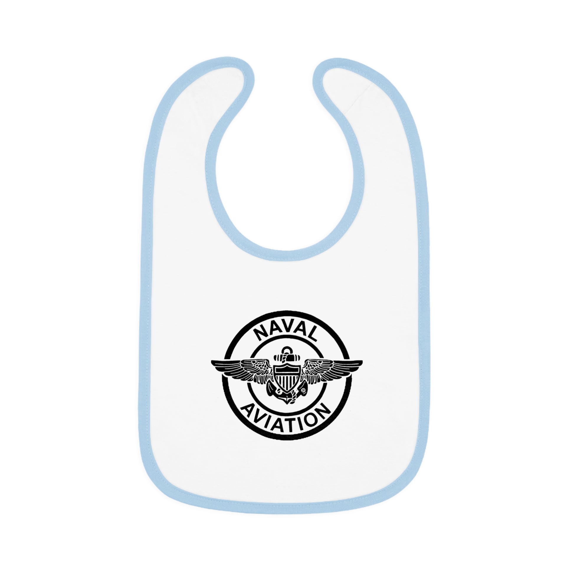 Naval Aviation Baby Contrast Trim Jersey Bib