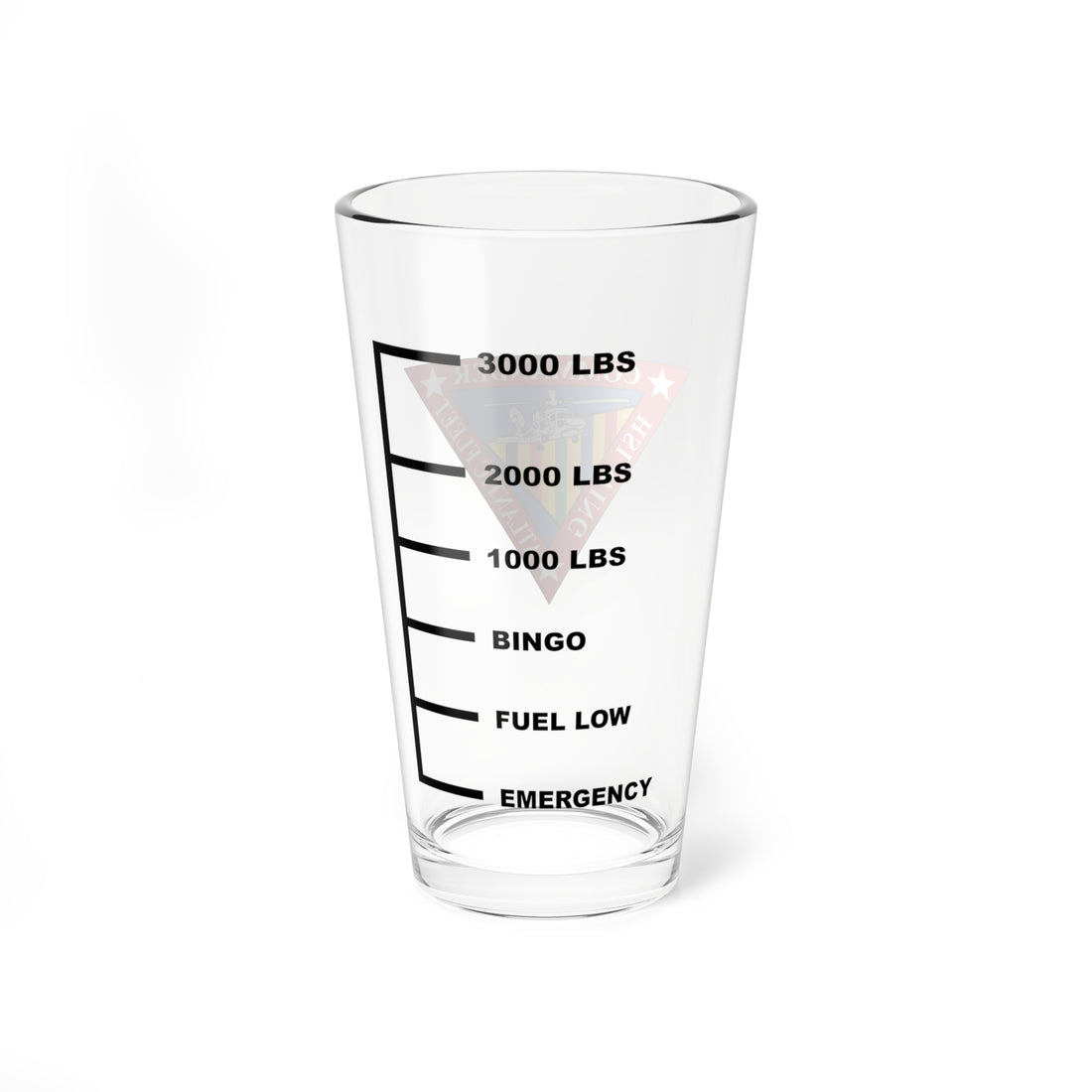 COMHSLWINGLANT Fuel Low Pint Glass Mixing Glass 16oz