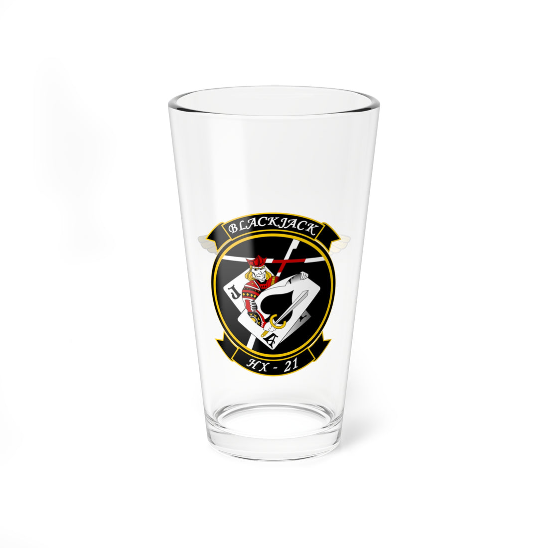 HX-21 Blackjack Aircrewman Pint Glass 16oz