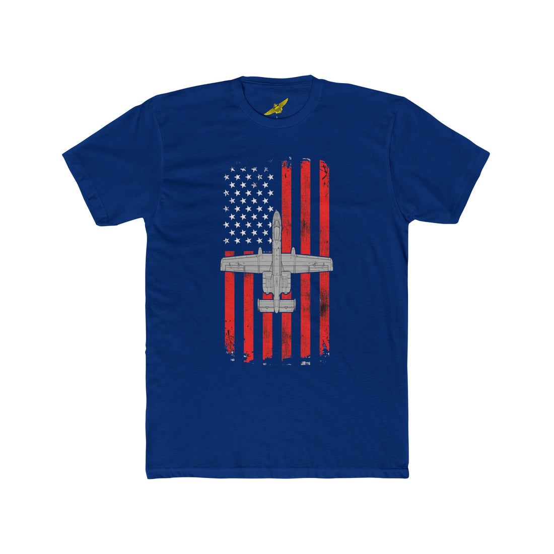 A-10 Thunderbolt II Warthog Patriotic Flag Tee - US Air Force Ground Attack Aircraft