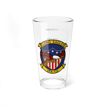 VFA-122 "Flying Eagles" Fuel Low Pint Glass, Navy Strike Fighter Squadron flying the F/A-18 Hornet - Shop at Hippy's Goodness