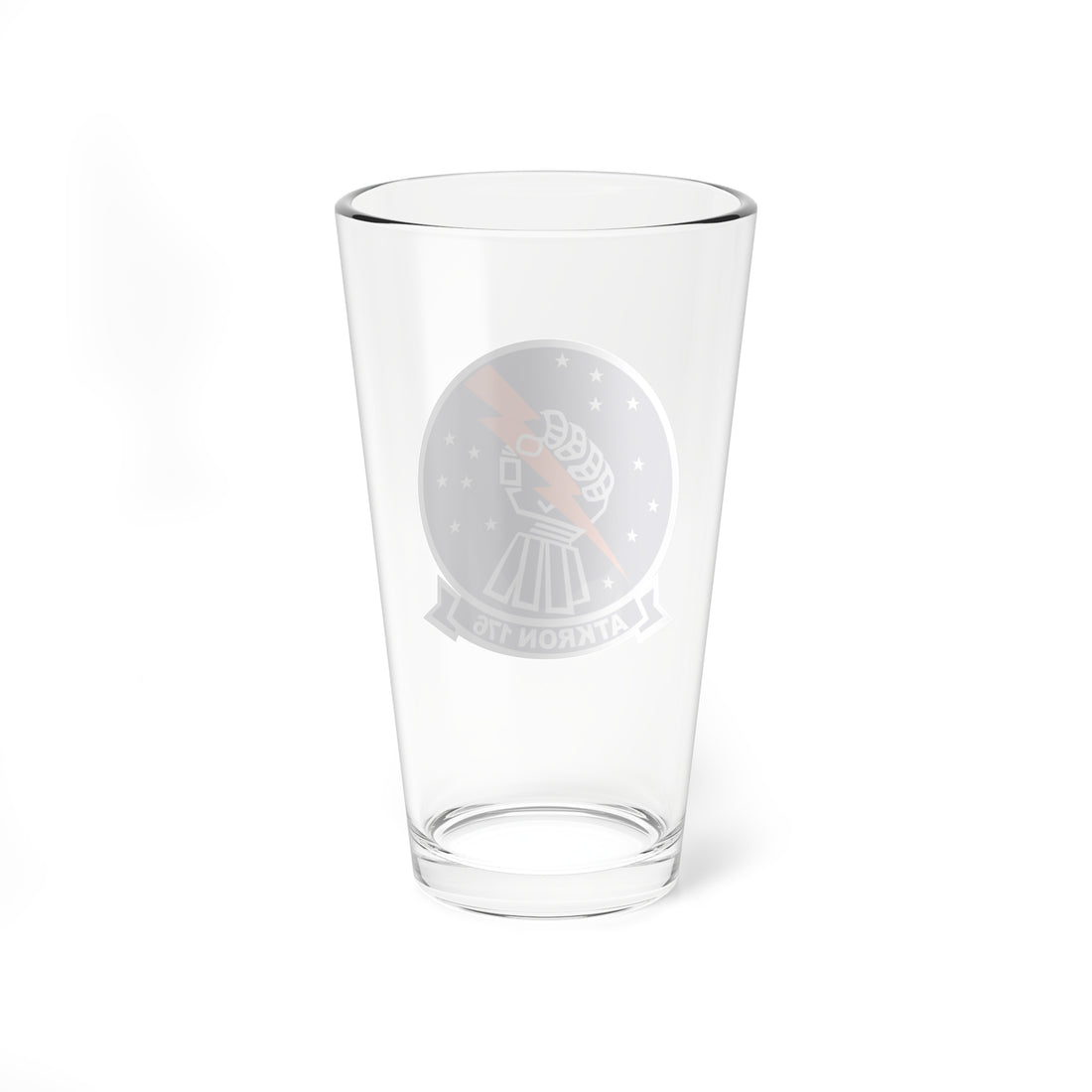 VA-176 [BLUE] "Thunderbolts" Pint Glass, Navy Attack Squadron flying the AD-6 Skyraider, A-4 Skyhawk, and A-6 Intruder - Shop at Hippy's Goodness