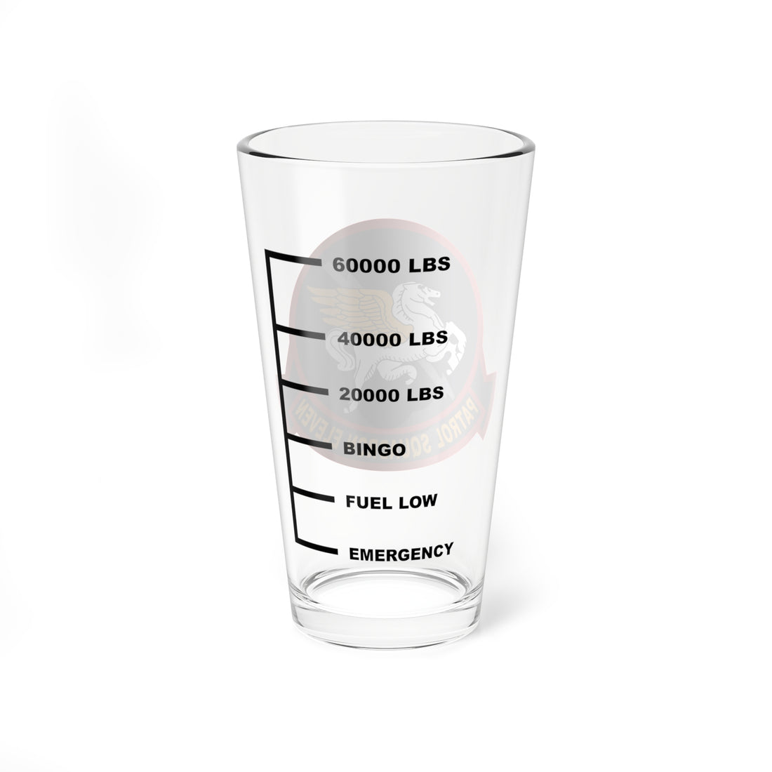 Hippy's Goodness VP-11 Proud Pegasus Fuel Low Pint Glass 16oz