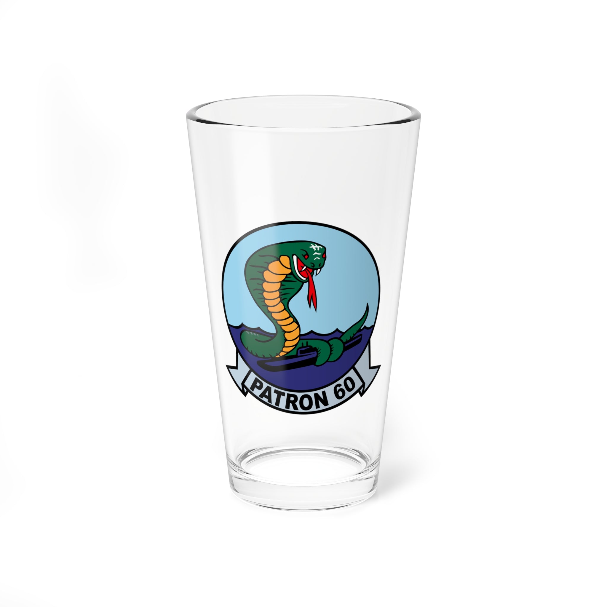 VP-60 "Cobras" Aviator Pint Glass, Navy Maritime Patrol Squadron - Shop at Hippy's Goodness
