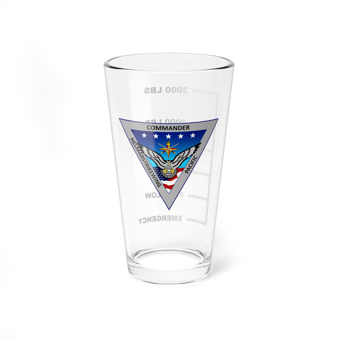 HSMWINGPAC Fuel Low Pint Glass Mixing Glass 16oz