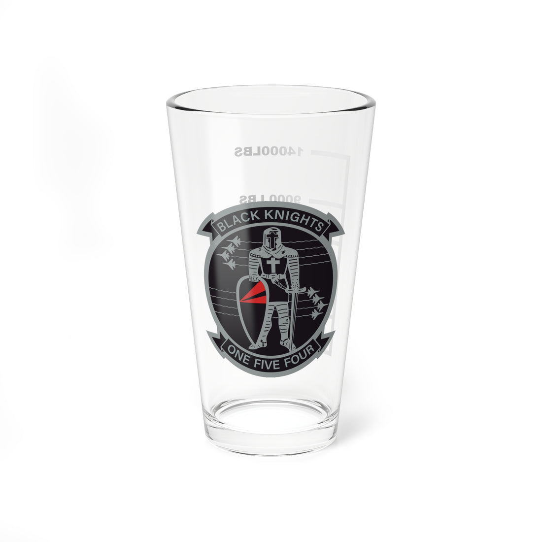 VFA-154 "Black Knights" Fuel Low Pint Glass