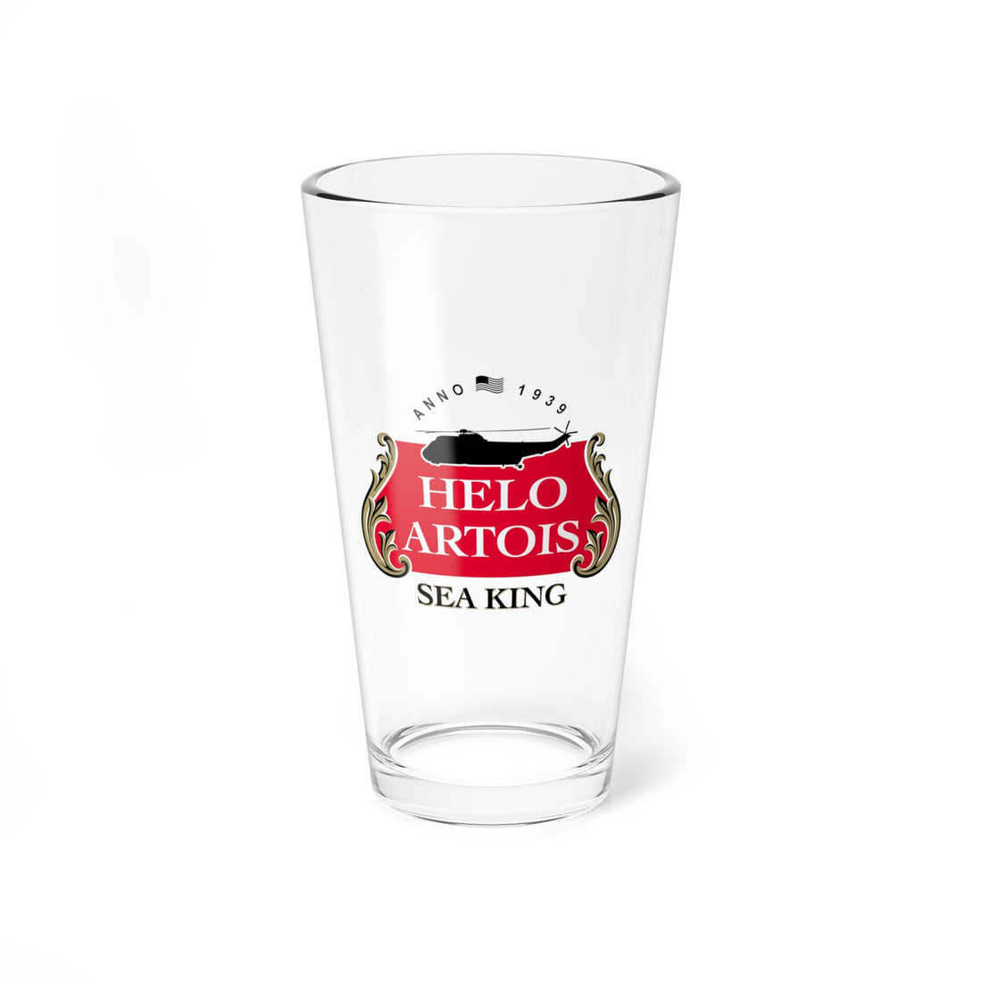 SH-3 Helo Artois Pint Glass