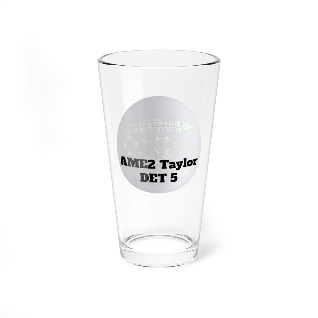 Navy VRC-40 Det 5 Patch Pint Glass, US Navy Customized Carrier Onboard Delivery flying the C-2 Greyhound - Shop Hippy's Goodness