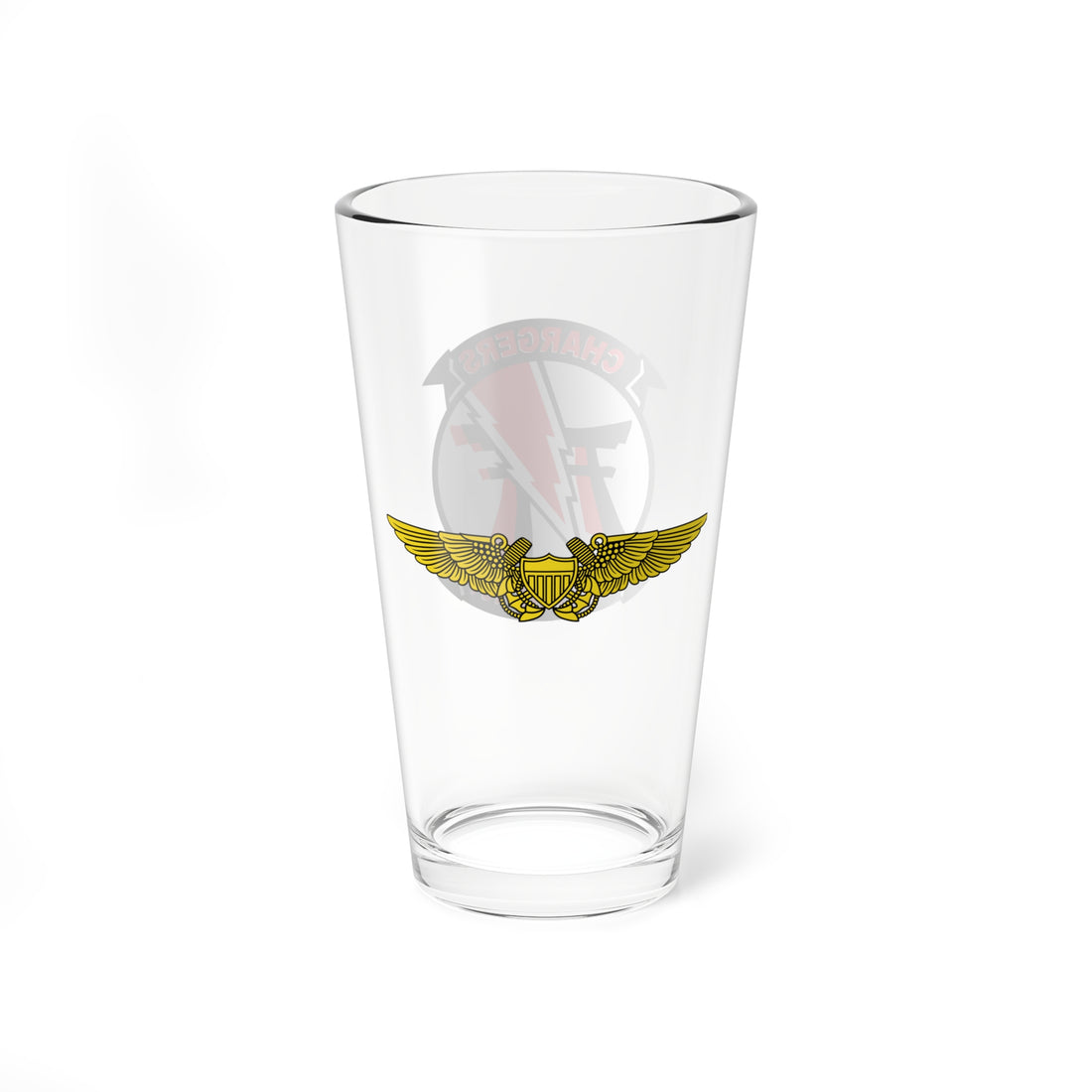 VF-161 Chargers Lightning Bolt NFO Pint Glass 16oz