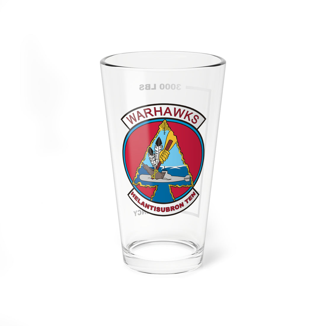 HS-10 Warhawks Fuel Low Pint Glass Mixing Glass 16oz