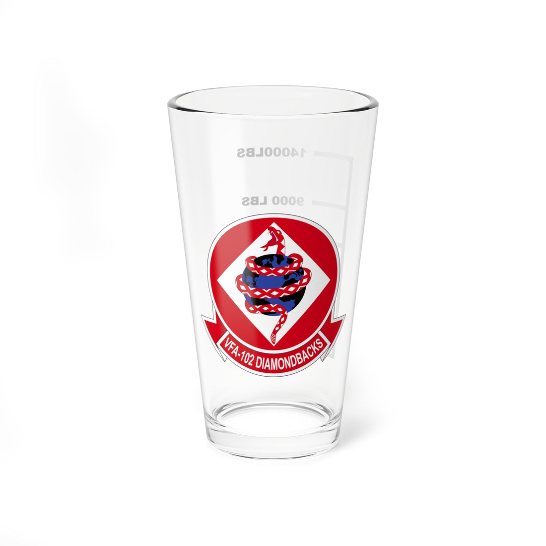 VFA-102 Diamondbacks Fuel Low Pint Glass