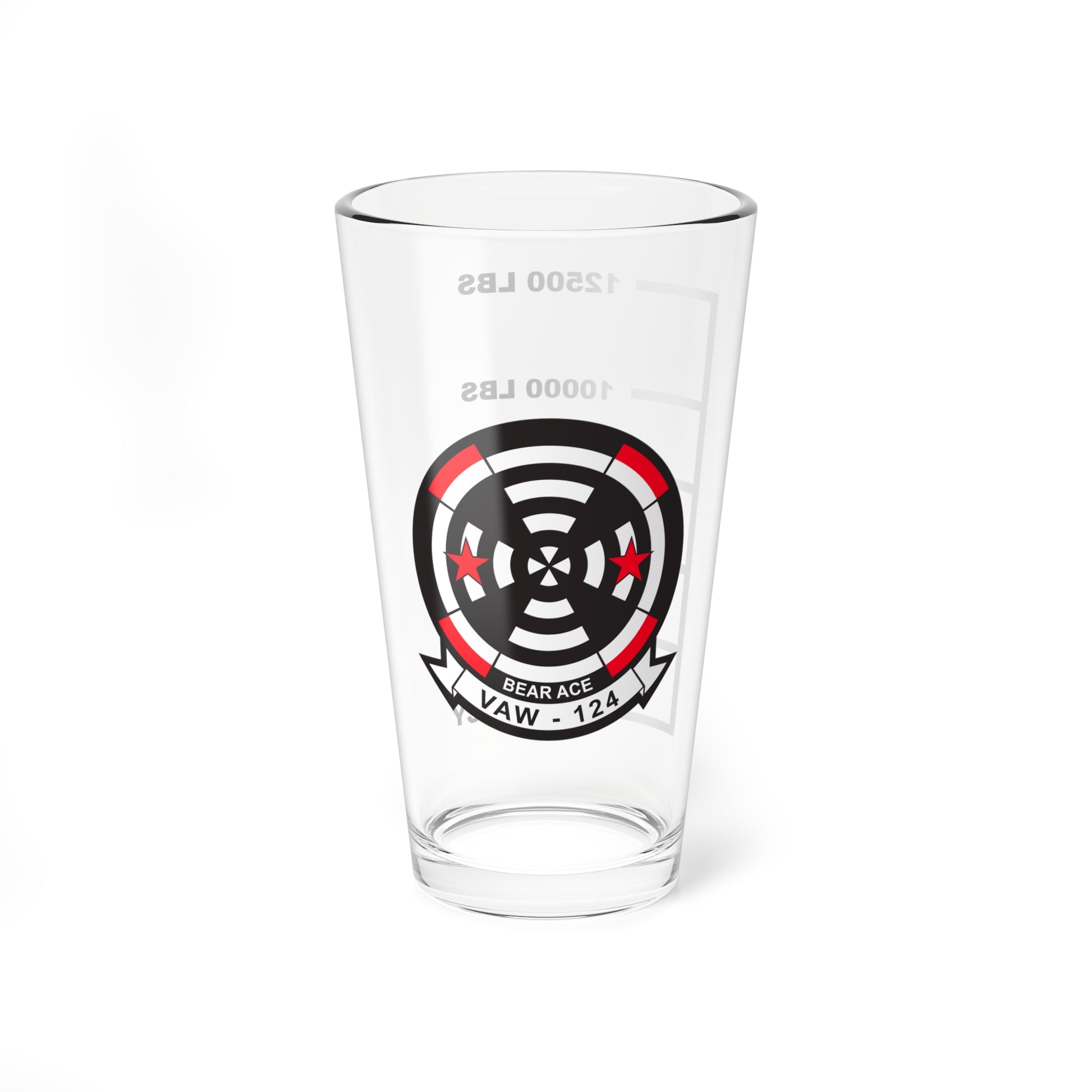 VAW-124 Bear Aces Fuel Low Pint Glass 16oz