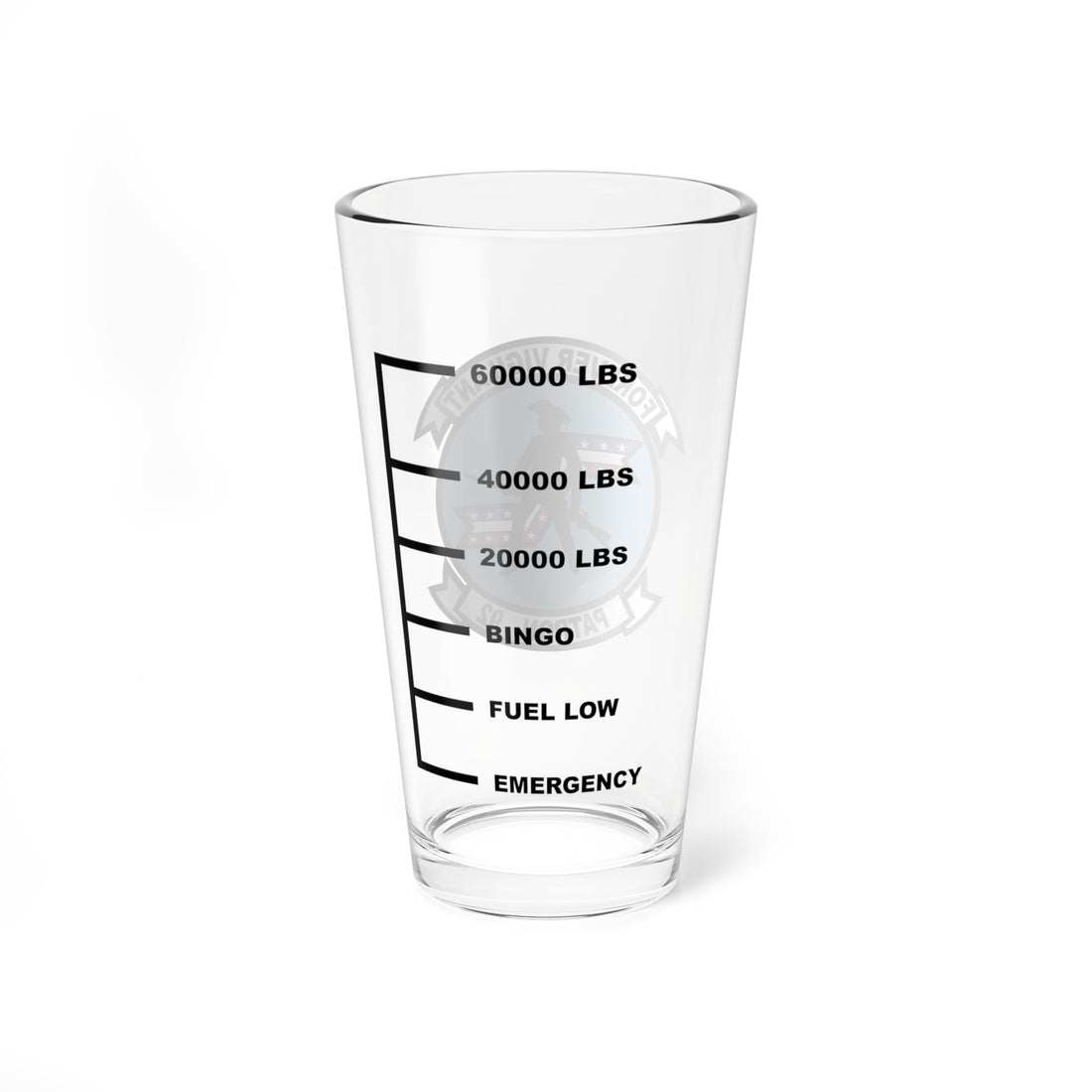 Hippy's Goodness VP-92 Minutemen Fuel Low Pint Glass 
