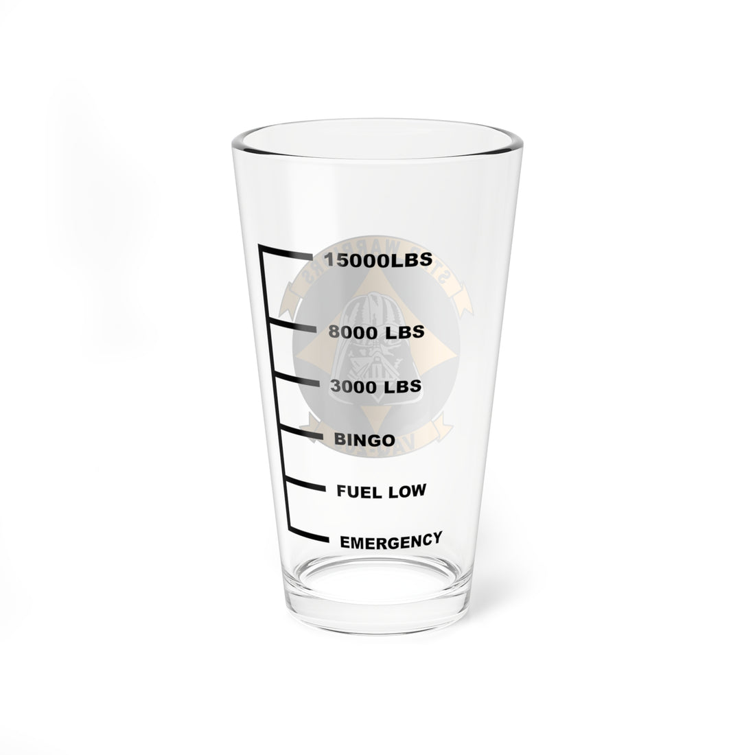 VAQ-209 "Star Warriors" Fuel Low Pint Glass