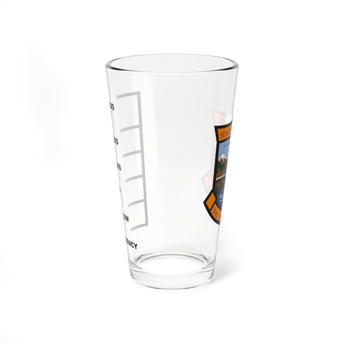 NAS Whidbey Island MH-60 Station SAR Fuel Low Pint Glass