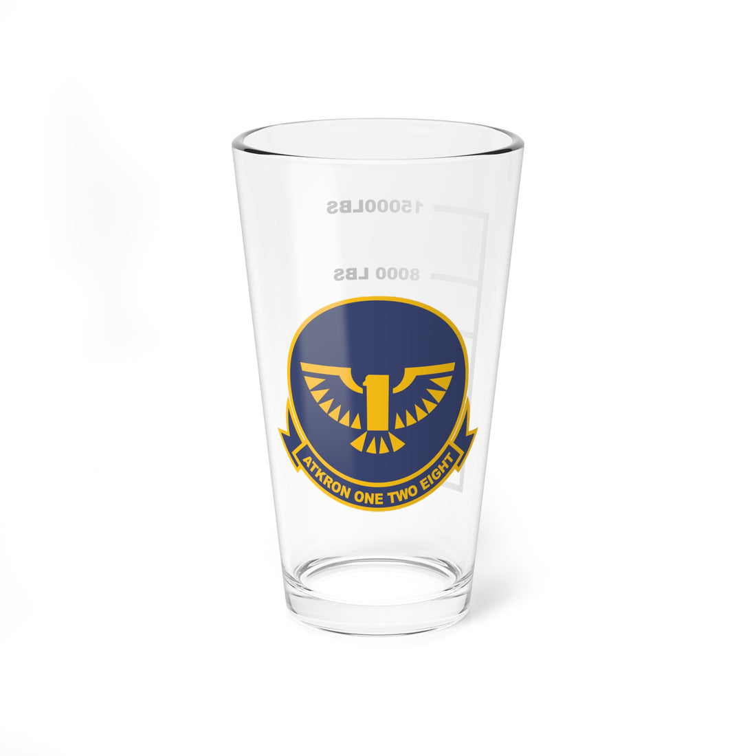 VA-128 "Golden Intruders" Fuel Low Pint Glass