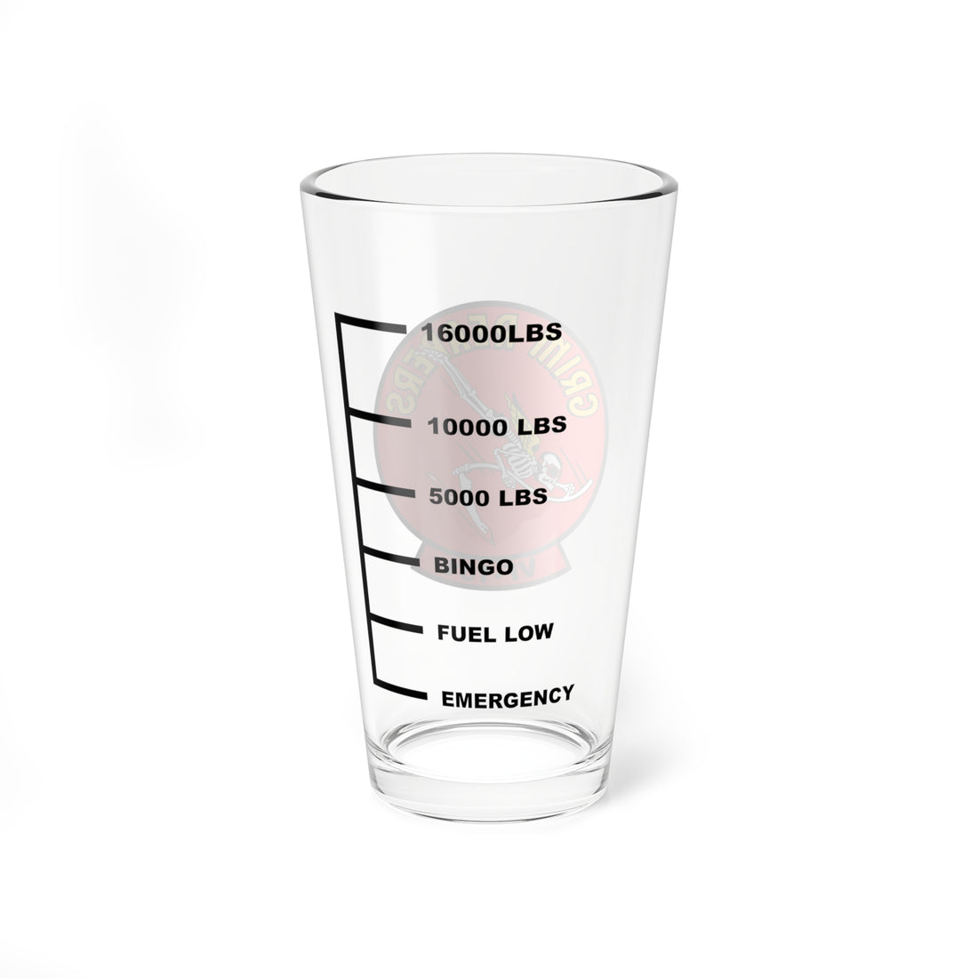 VF-101"The Grim Reapers" Aviator Pint Glass, Navy Fleet Replacement Squadron Flying the F-14 Tomcat - Shop at Hippy's Goodness