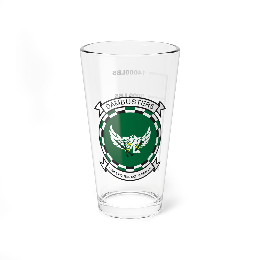 VFA-195 "Dambusters" Fuel Low Pint Glass
