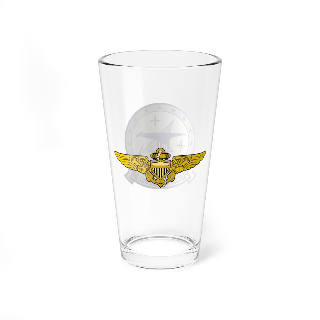 VC-2 Blue Falcons Aviator Pint Glass 16oz 