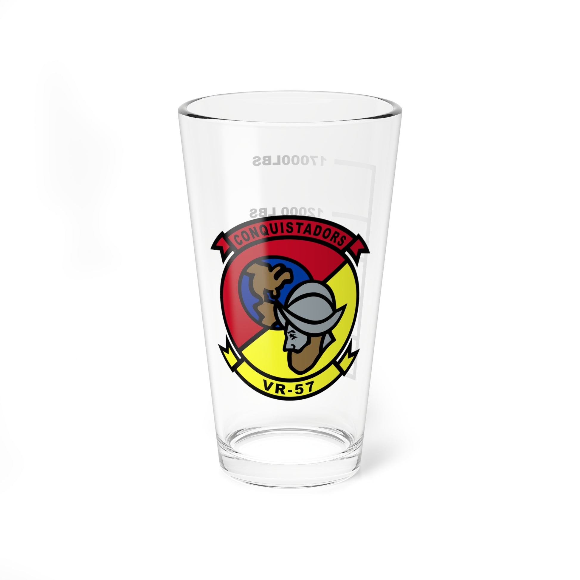 VR-57 Conquistadors Fuel Low Pint Glass
