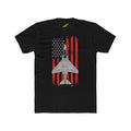 Hippy's Goodness F-4 Phantom II Patriotic Flag Men's Cotton Crew Tee